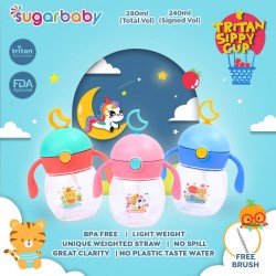 Sugar Baby Tritan Sippy Cup Botol Minum Anak 240...